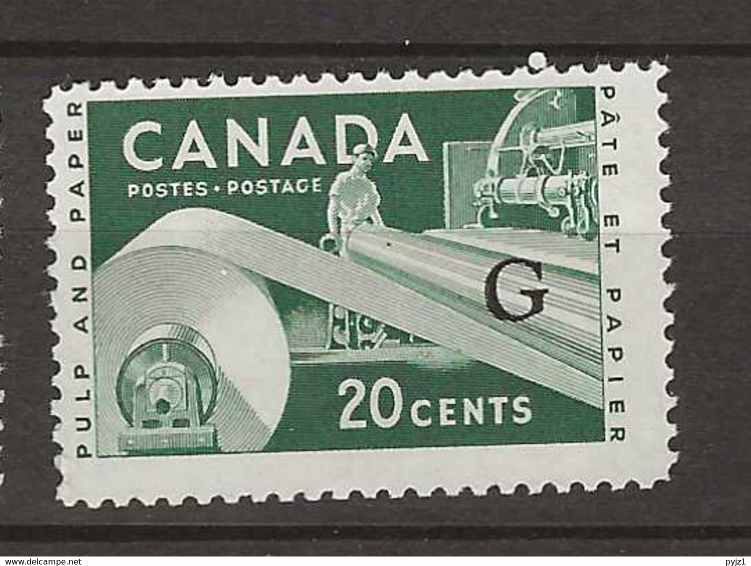 1962 MNH Canada Service Mi 48-II Postfris** - Aufdrucksausgaben