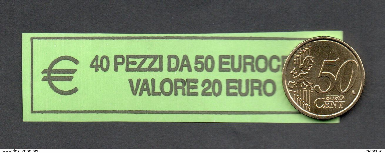 RARO - ITALIA  2022 - ROLL 50 CENT  ORIGINALE ZECCA - DATA VISIBILE - FDC - Rotolini