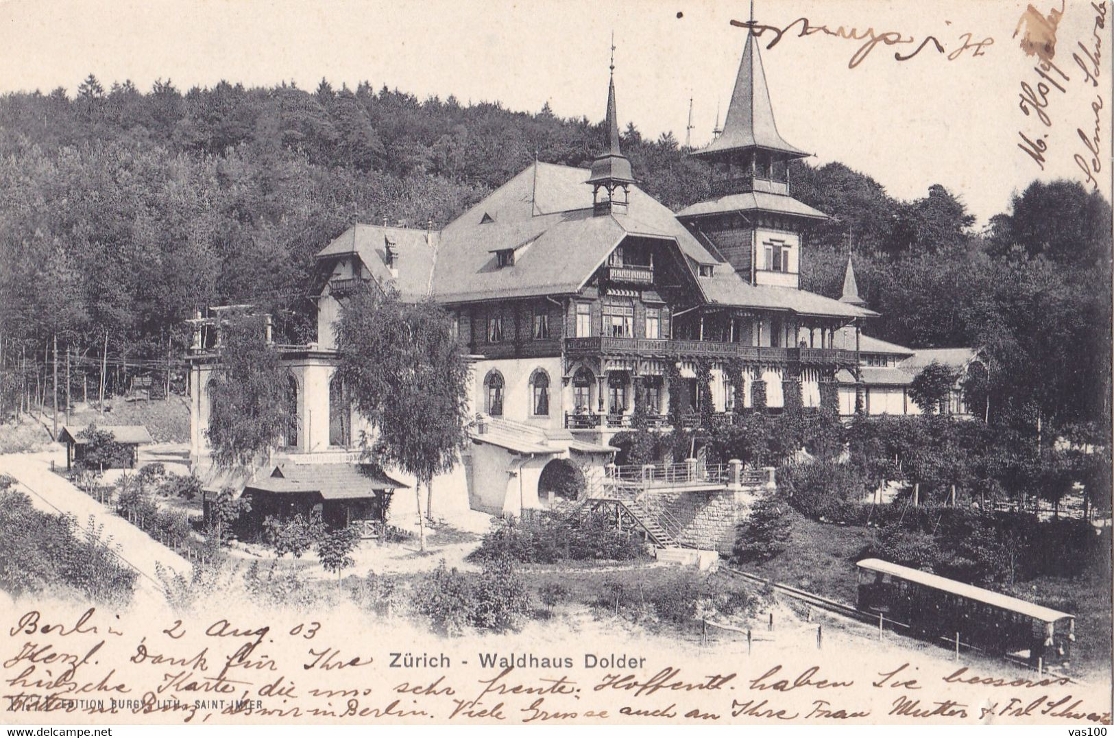 Suisse - Schweiz - ZURICH WALDHAUS DOLDER ,POSTCARD. - Wald