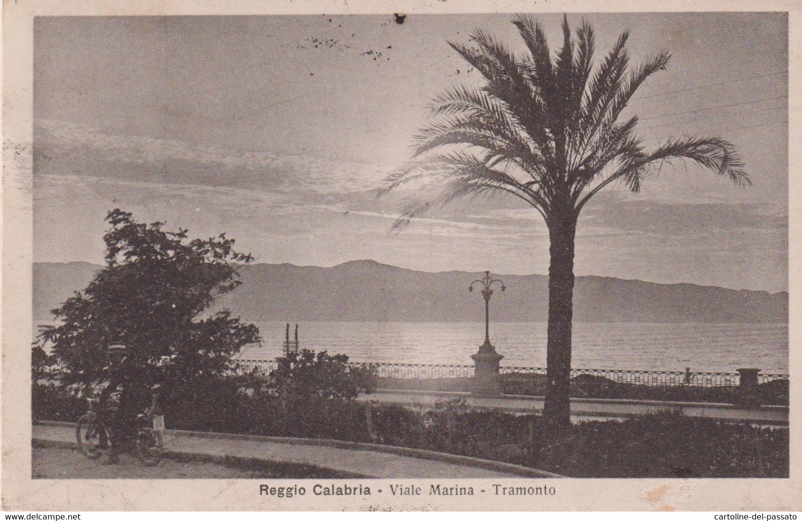 REGGIO CALABRIA  VIALE MARINA  TRAMONTO  VG  1923 - Reggio Calabria