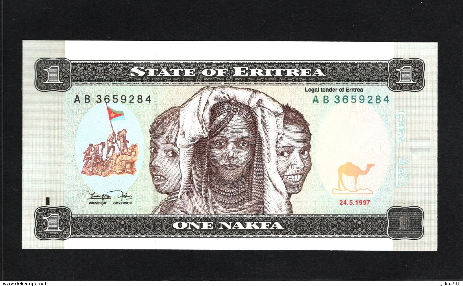 Erithrée, 1 Nakfa, 1997 Issue - Eritrea