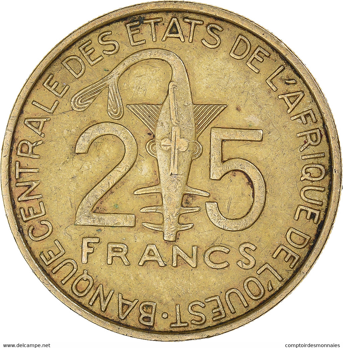 Monnaie, Communauté économique Des États De L'Afrique De L'Ouest, 25 Francs - Côte-d'Ivoire