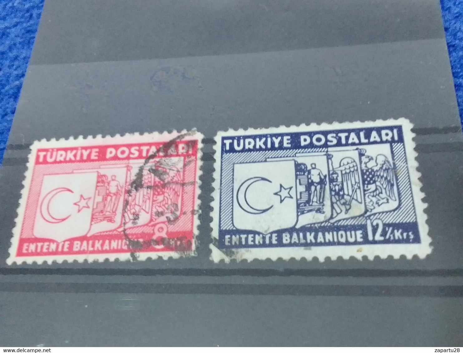 TÜRKİYE.-1930-40-  8K+12 K- BALKAN ANTANTI DAMGALI - Used Stamps