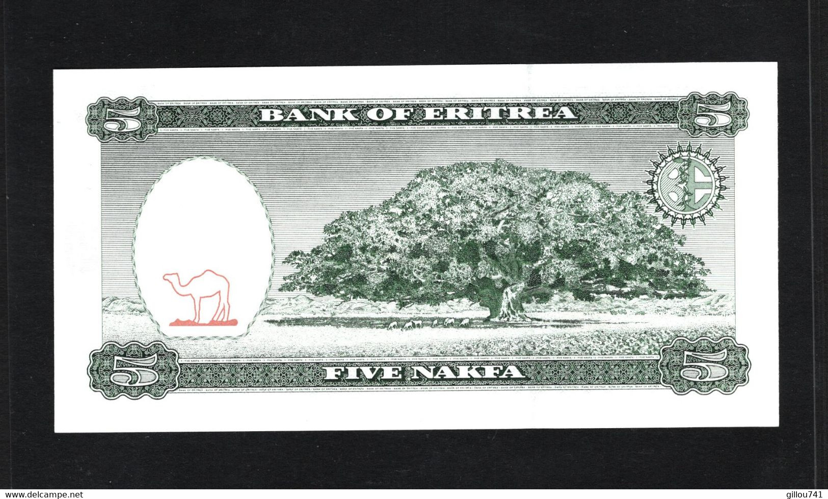 Erithrée, 5 Nakfa,1997 Issue - Eritrea