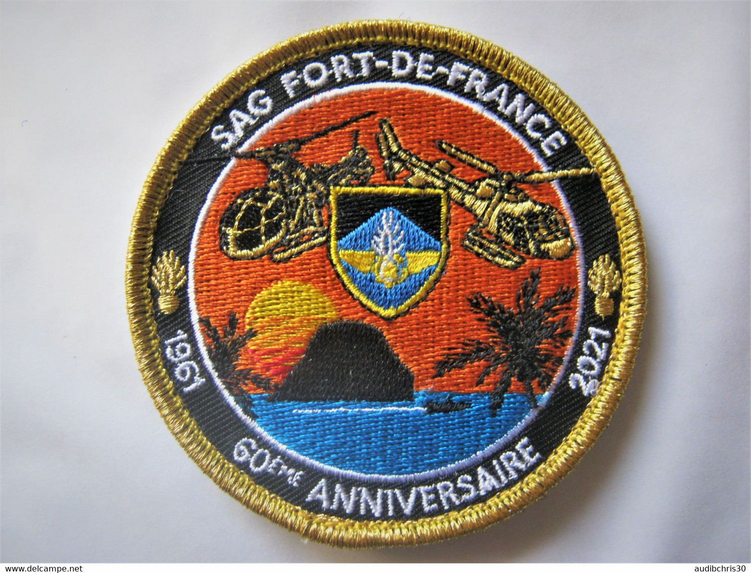 COLLECTION GEND. SAG DE FORT DE FRANCE HELICOPTERE 2021 SCRATCH AU DOS 80mm - Police & Gendarmerie