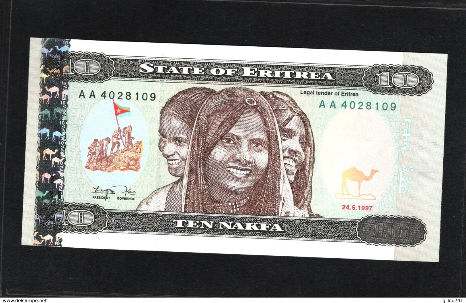Erithrée, 10 Nakfa, 1997 Issue - Eritrea