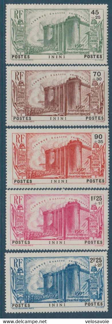 ININI N° 31/35 SERIE REVOLUTION * - Unused Stamps