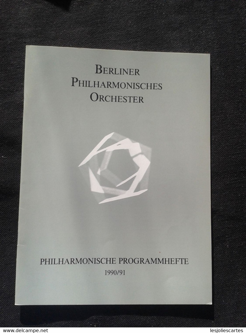 ALAN MARKS PIANIST LEON SPIERER DANIEL BARENBOIM CONDUCTOR DIRIGENT BERLINER ORCHESTER CONCERT PROGRAMME PROGRAM - Programme