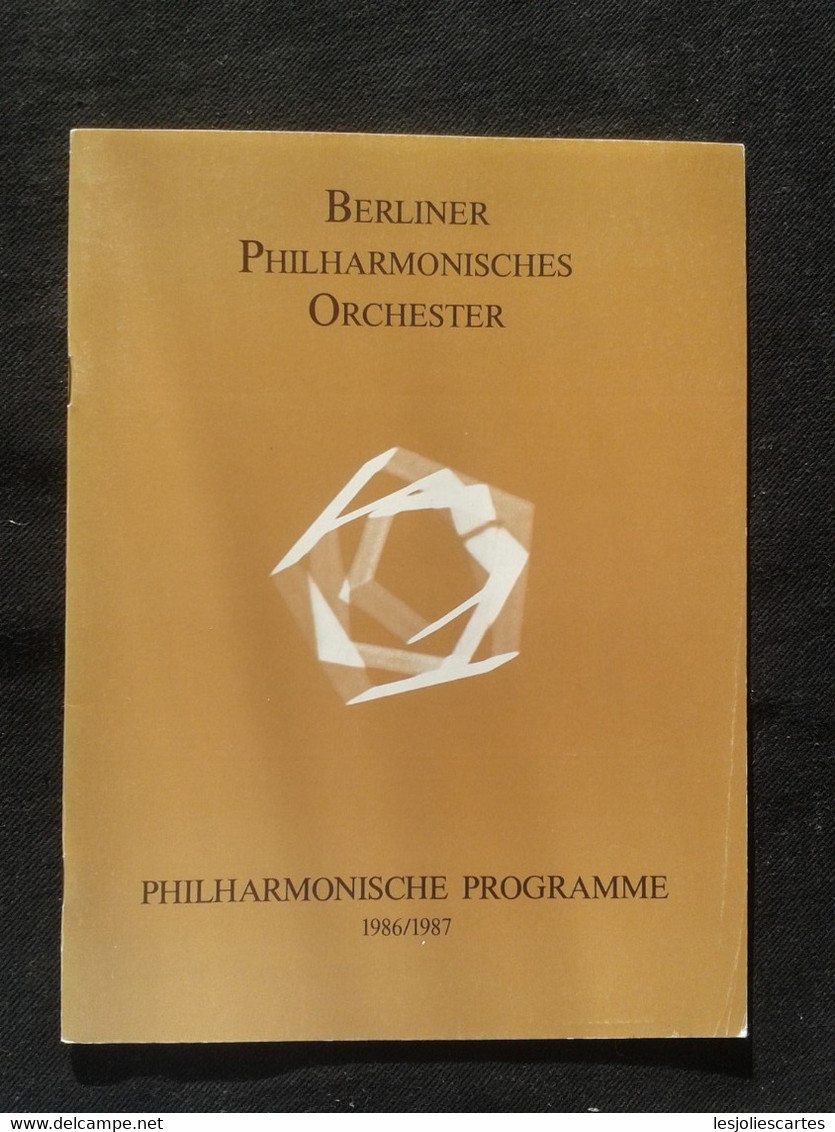 ANTONIO MENESES VIOLONCELLE CELLO CELLIST RICCARDO MUTI CONDUCTOR DIRIGENT BERLINER ORCHESTER CONCERT PROGRAMME PROGRAM - Programme