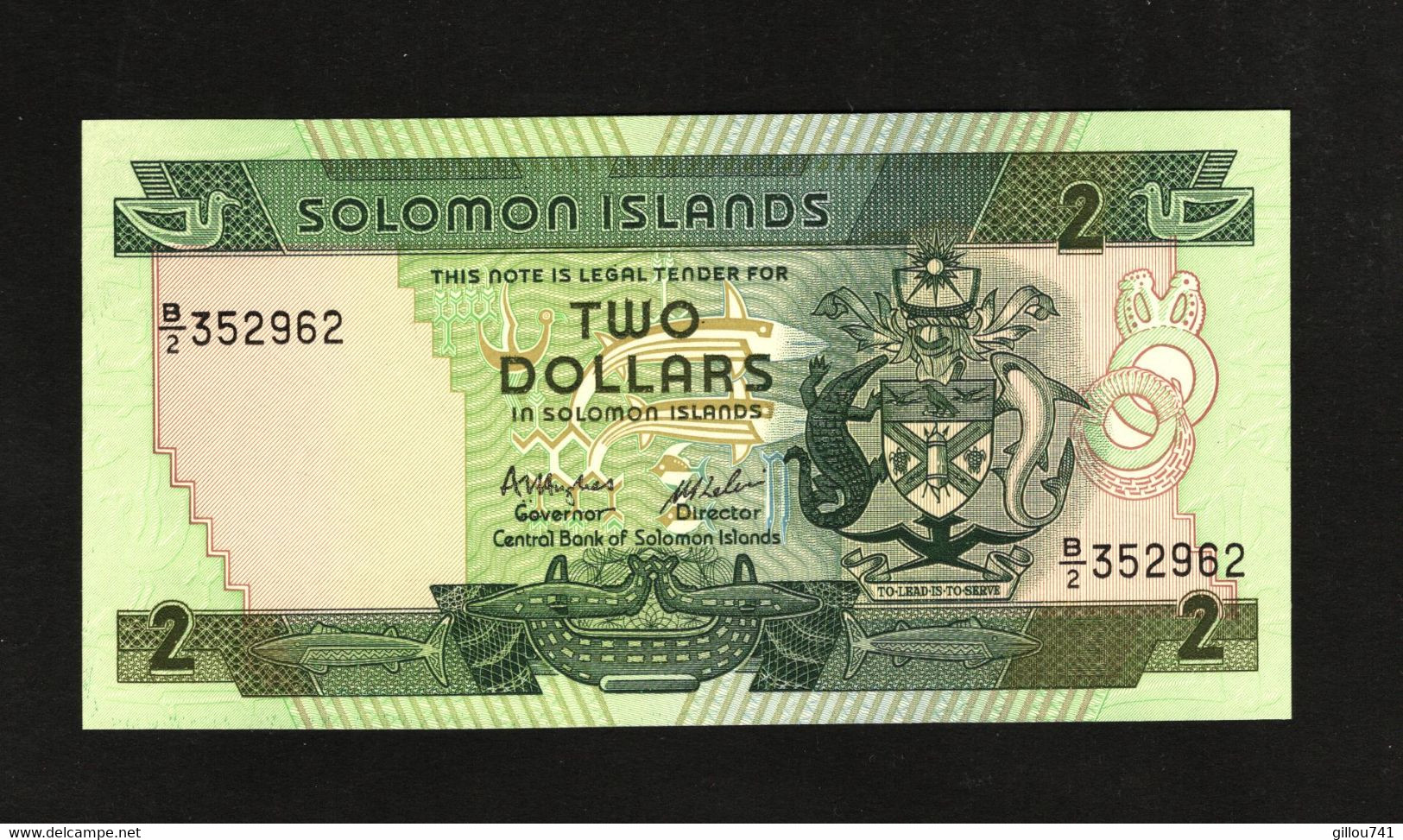 Iles Salomon, 2 Dollars, 2004-2011 ND "Arms And Flag" Issue - Salomons