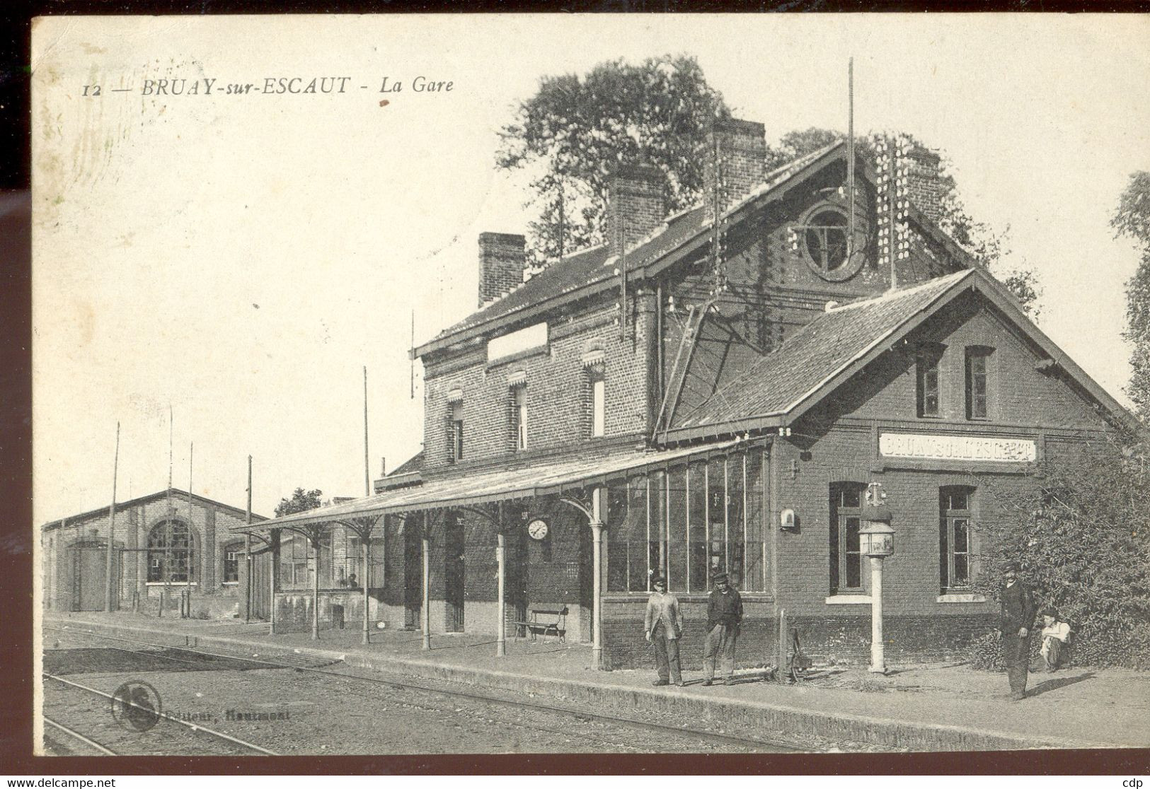 Cpa Bruay Sur Escaut  Gare  1922 - Bruay Sur Escaut