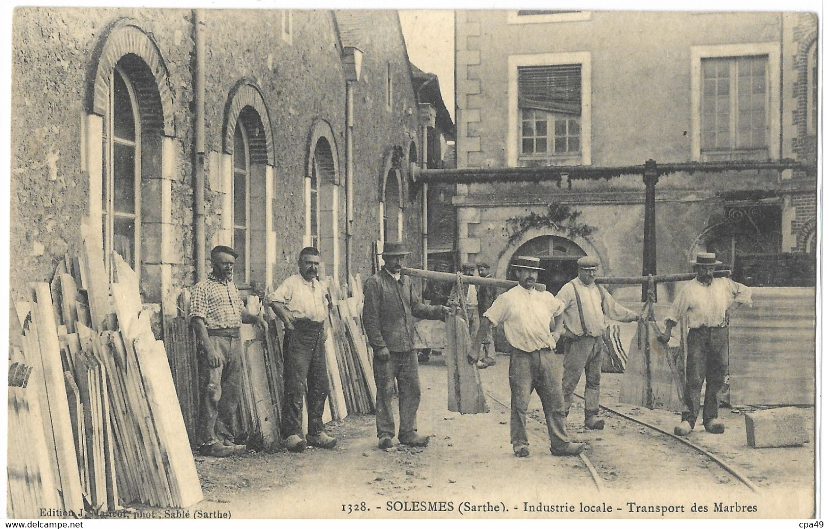 72    SOLESMES   INDUSTRIE   LOCALE  TRANSPORT  DES  MARBRES - Solesmes