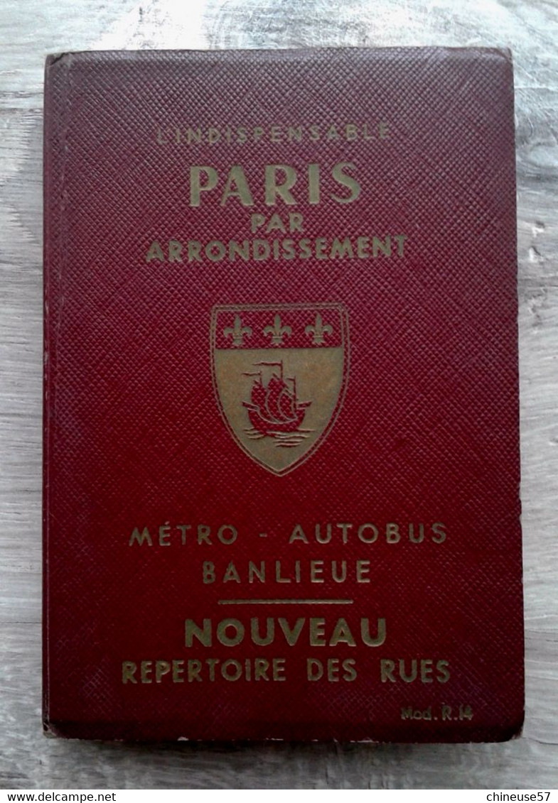 L'indispensable PARIS Par Arrondissement Métro Autobus Banlieue Mod R14 - Maps/Atlas