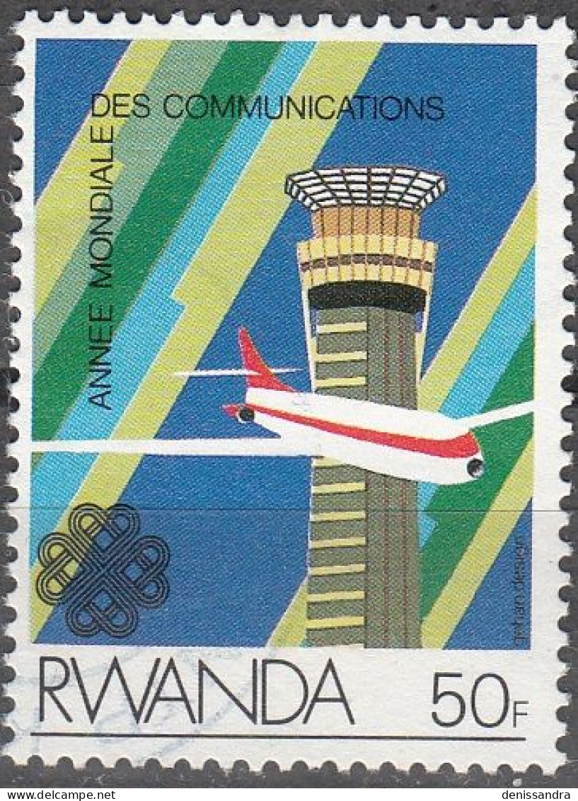 Rwanda 1984 Michel 1264 O Cote (2005) 0.70 Euro Avion Cachet Rond - Used Stamps