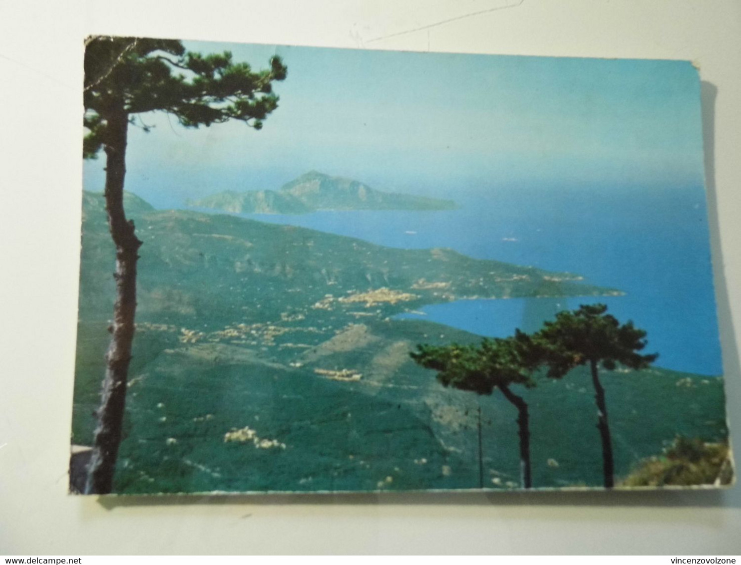 Cartolina Viaggiata "MONTE FAITO Panorama Con Veduta Della Penisola Sorrentina E Dell'Isola Di Capri" 1964 - Castellammare Di Stabia