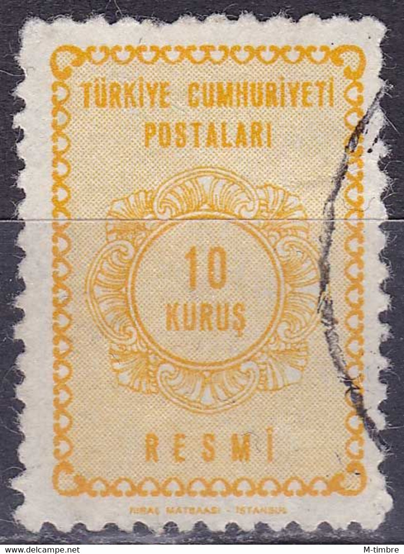 Turquie (Service) YT 89 Mi 93 Année 1964 (Used °) - Timbres De Service