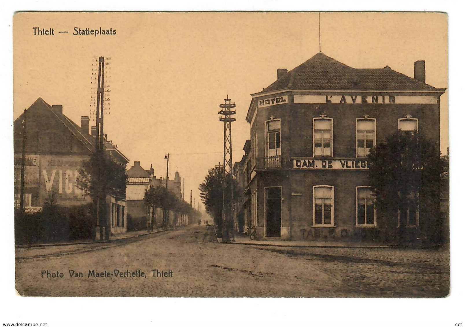 Thielt Tielt Statieplaats Photo Van Maele-Verhelle  (Hotel L'Avenir) - Tielt