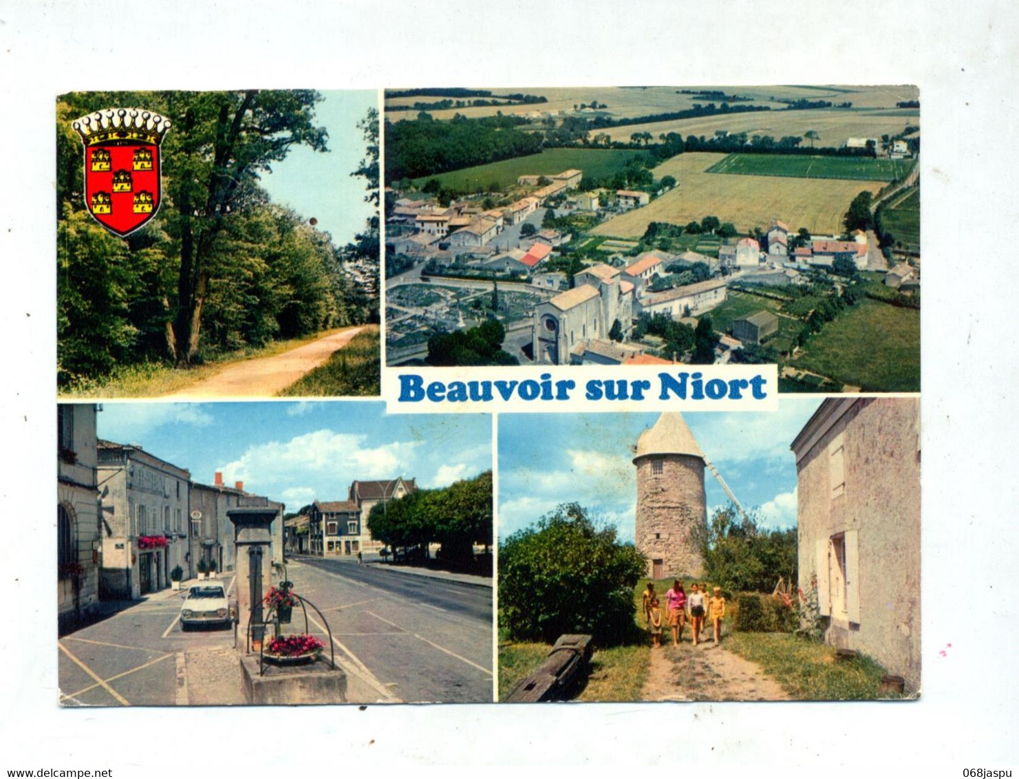 Carte Beauvoir  Vues Flamme  Zoo  Chize - Beauvoir Sur Niort