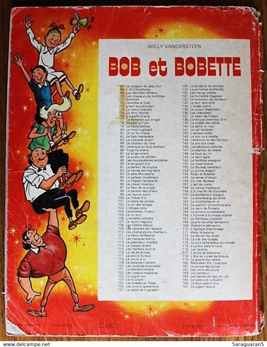 BD BOB ET BOBETTE - 102 - Le Vol Des Songes - Rééd. 1982 - Bob Et Bobette