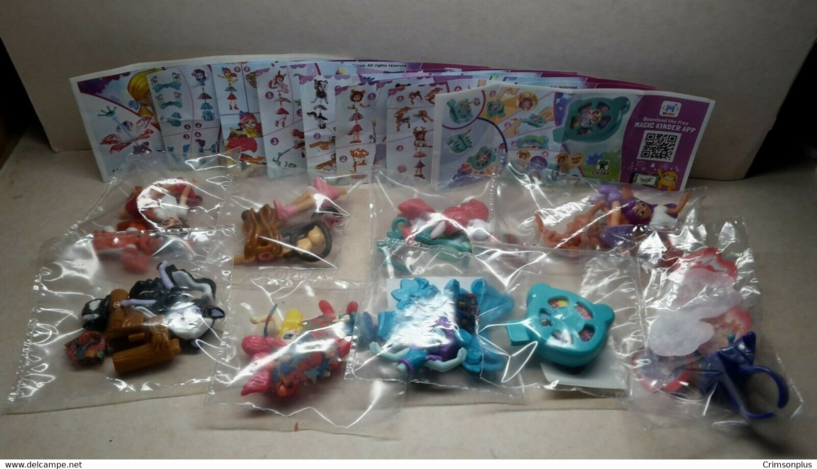 2019 Ferrero - Kinder Surprise -  DV384-TRO86I - Enchantimals - Complete Set + 9 BPZ's - Monoblocs