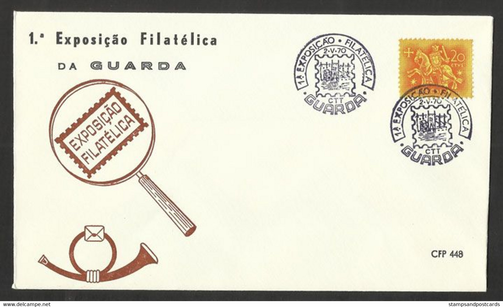 Portugal Cachet Commémoratif  Expo Philatelique Guarda 1970 Event Postmark Philatelic Expo - Flammes & Oblitérations