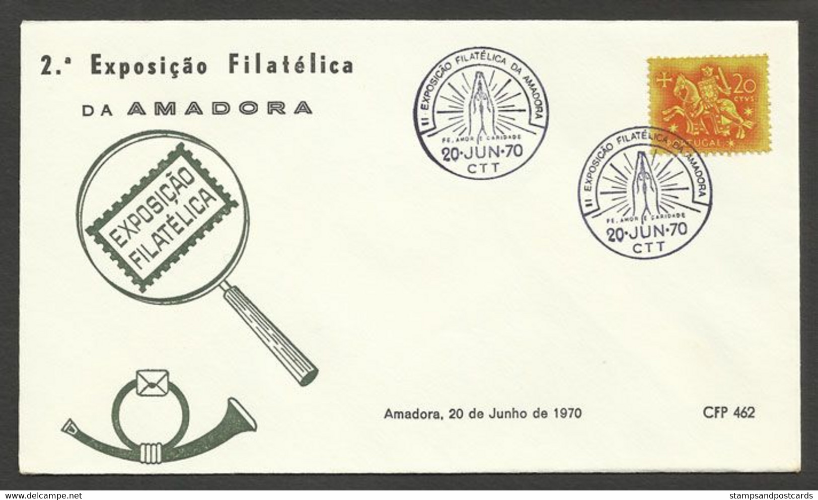 Portugal Cachet Commémoratif  Expo Philatelique Amadora 1970 Event Postmark Philatelic Expo - Flammes & Oblitérations