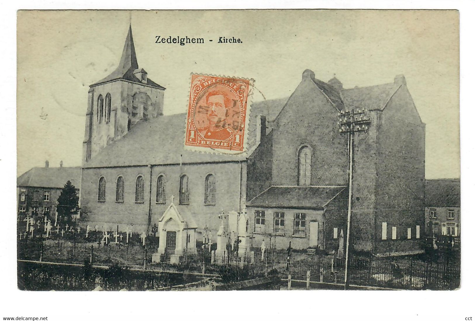 Zedelghem  Zedelgem   Kirche   EERSTE WERELDOORLOG - Zedelgem