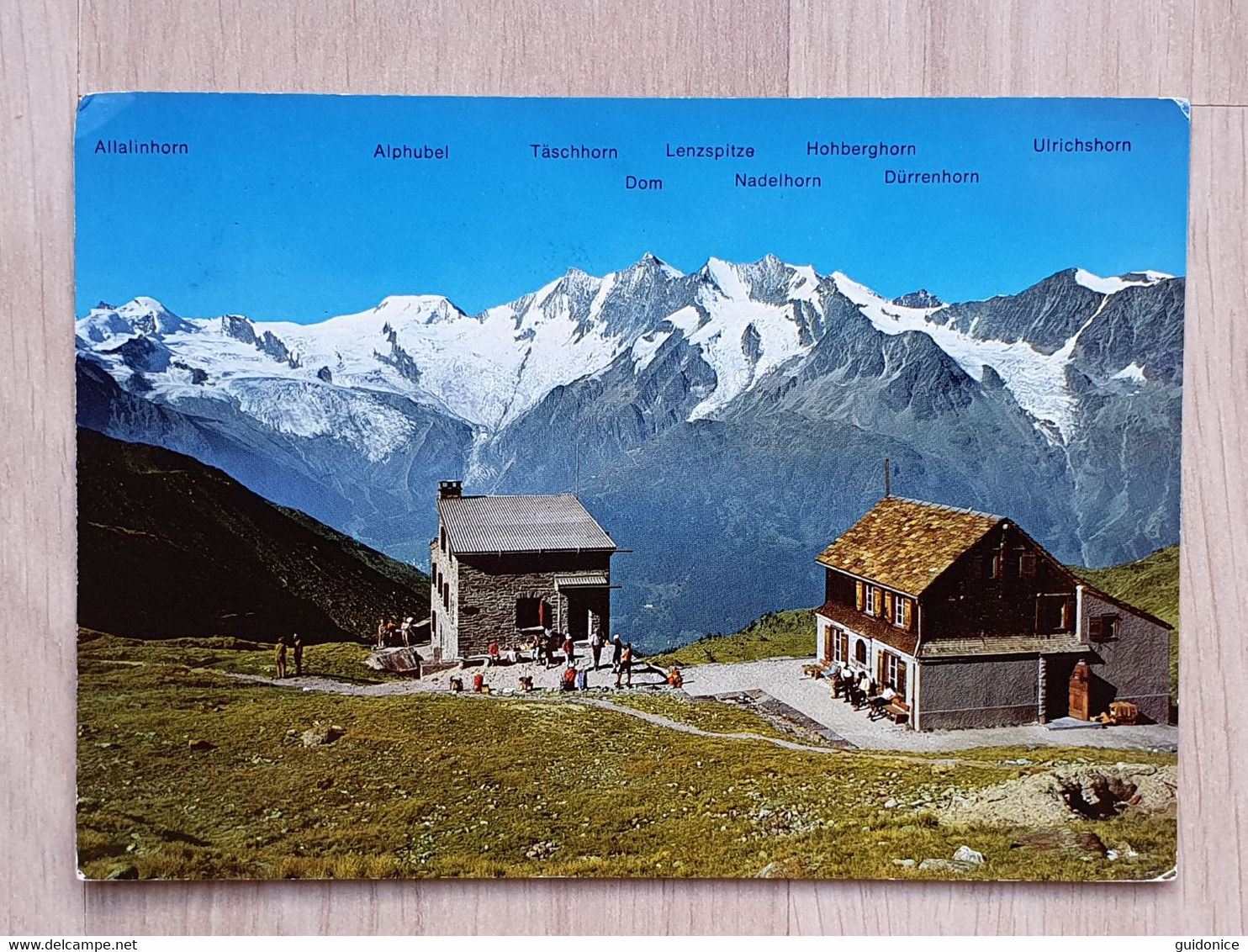 Ansichtskarte - Schweiz - Wallis - Saas Grund -  Weissmieshütte - Saas-Grund