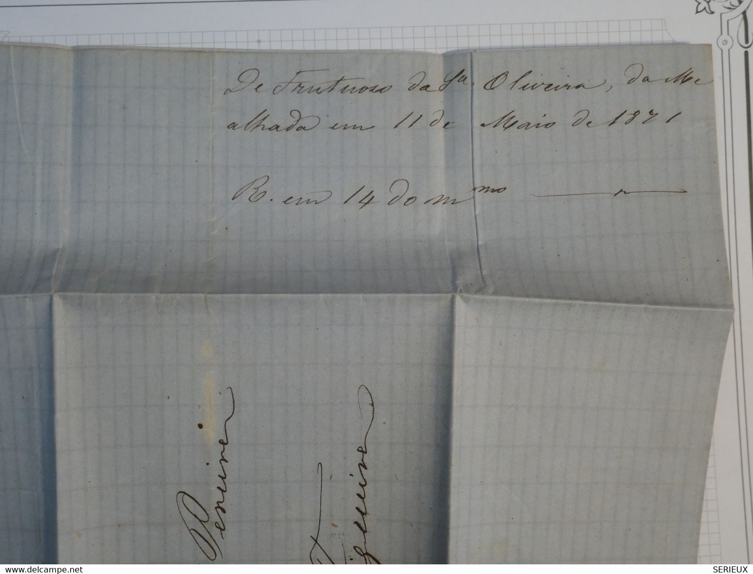 BN1  PORTUGAL BELLE LETTRE  RR  1871 PETIT BUREAU MEALHADA  A FIGUINA?    +AFFRANCH.  INTERESSANT++ + - Lettres & Documents