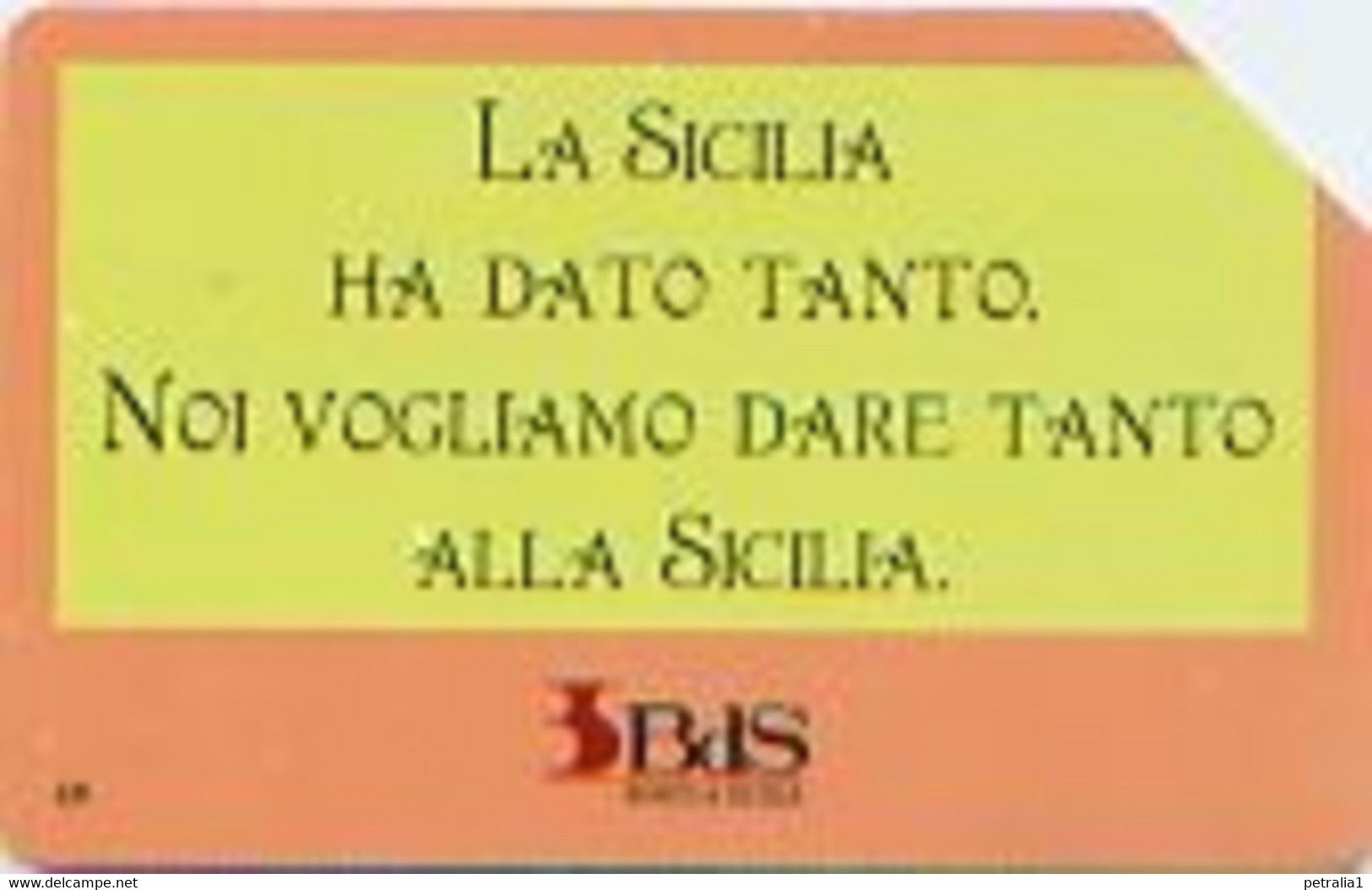 SCH 294 -  Banco Di Sicilia     Facciale Da £ 5000 - Öff. Diverse TK