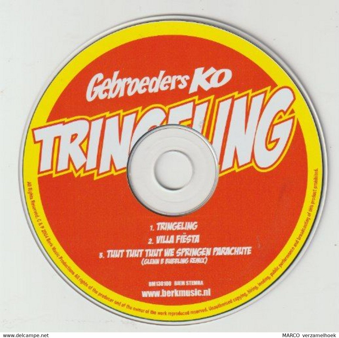 CD Gebroeders KO - Tringeling 2004 - Other - Dutch Music