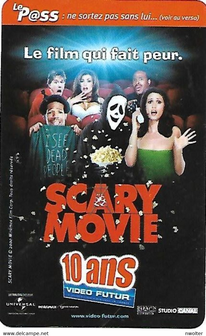 @+  Carte VIDEO FUTUR Pass - Scary Movie - Video Futur