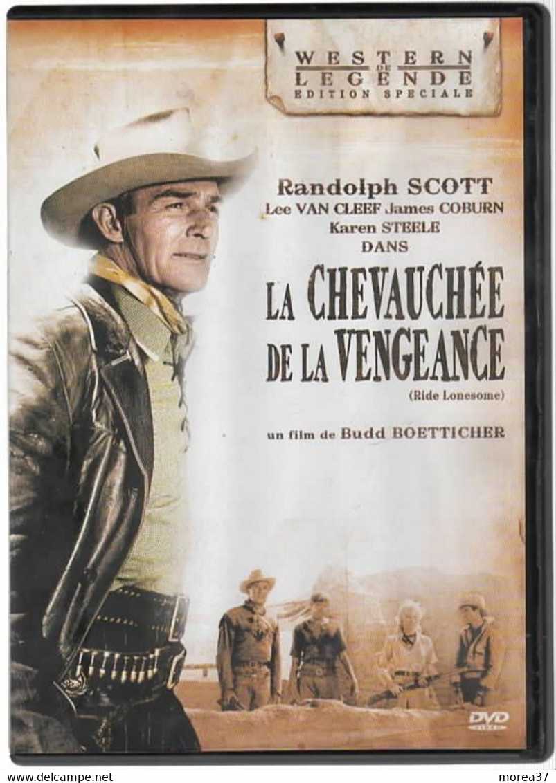 LA CHEVAUCHEE DE LA VENGEANCE    Avec  RANDOLPH SCOTT, LEE VAN CLEEF Et JAMES COBURN    C37 - Western / Cowboy