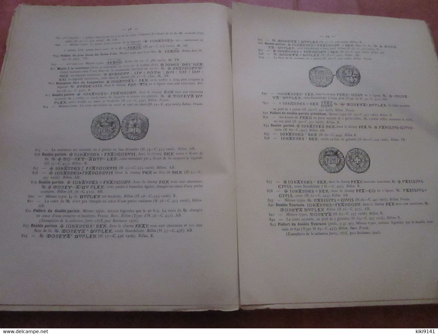 MONNAIES FRANÇAISES De Hugues Capet à Charles VIII - Catalogue 102 Pages Descriptives + 32 Planches Illustrées - Livres & Logiciels