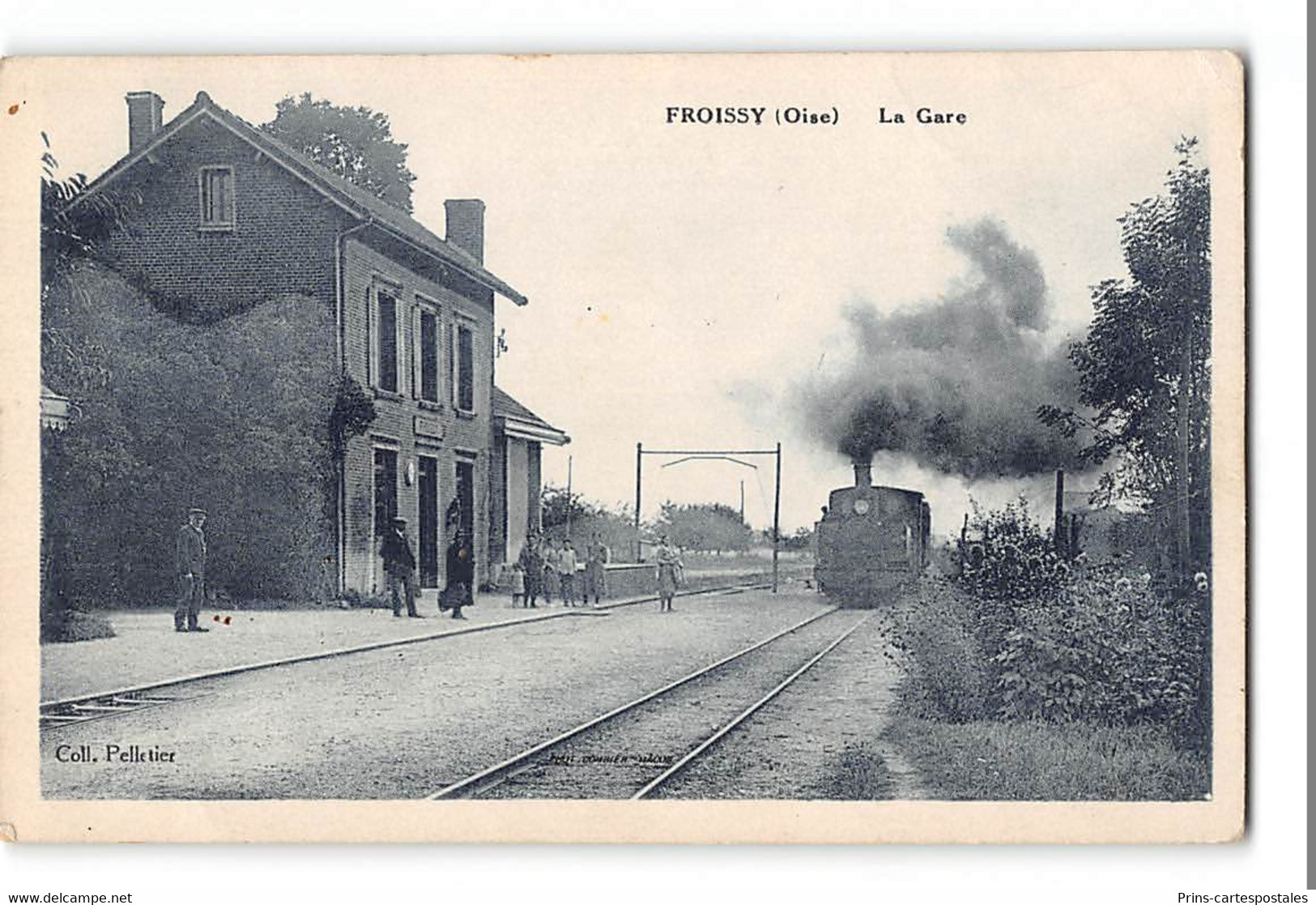 CPA 60 Froissy La Gare Et Le Train Tramway - Froissy