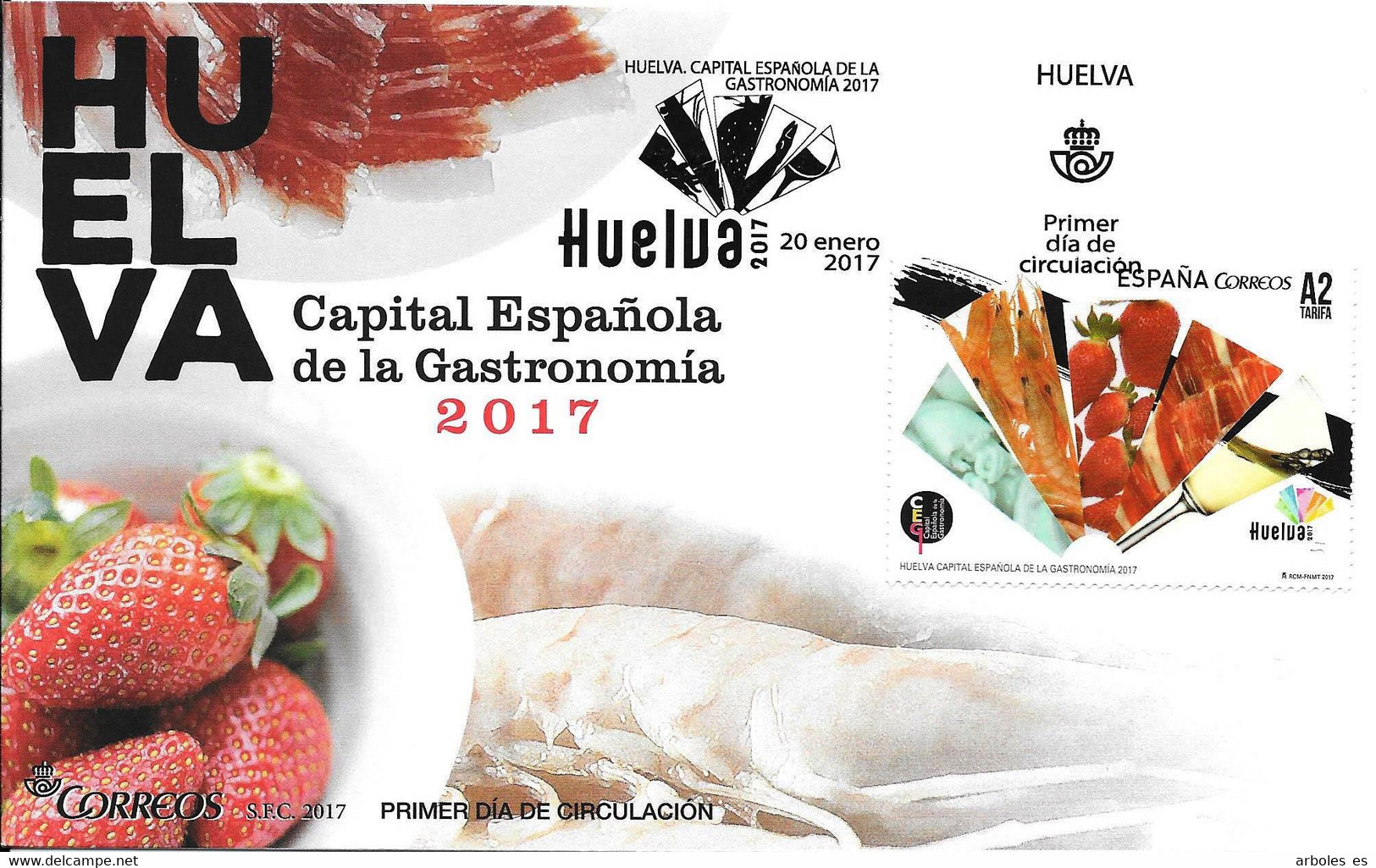 FDC - HUELVA - AÑO 2017 - Nº EDIFIL 5117 - FDC