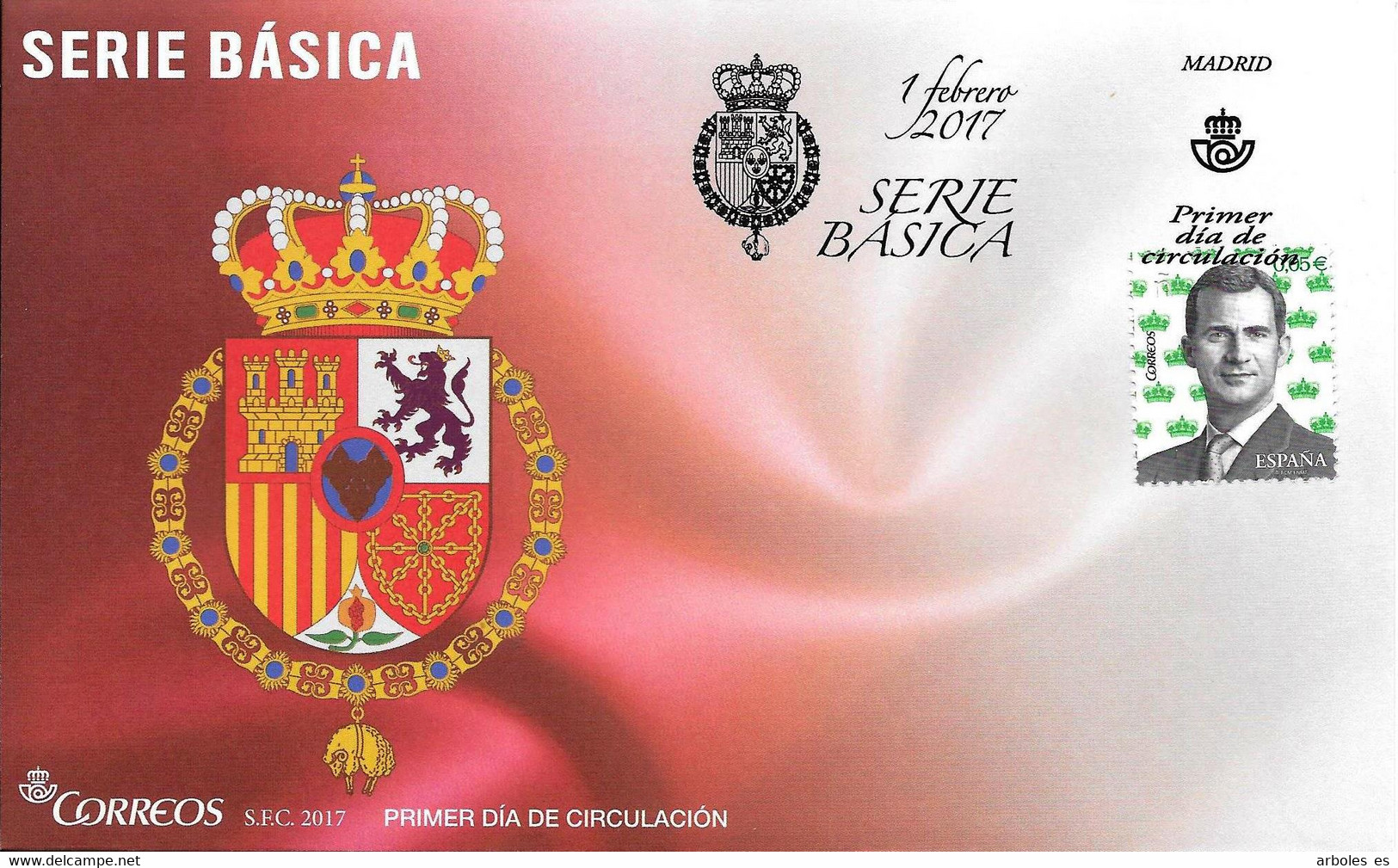 FDC - SERIE BASICA - AÑO 2017 - Nº EDIFIL 5119 - FDC