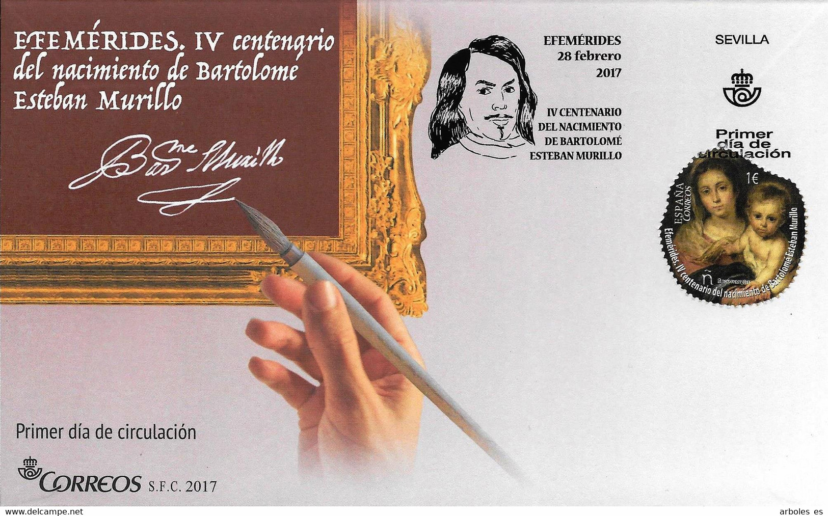 FDC - EFEMERIDES - AÑO 2017 - Nº EDIFIL 5125 - FDC