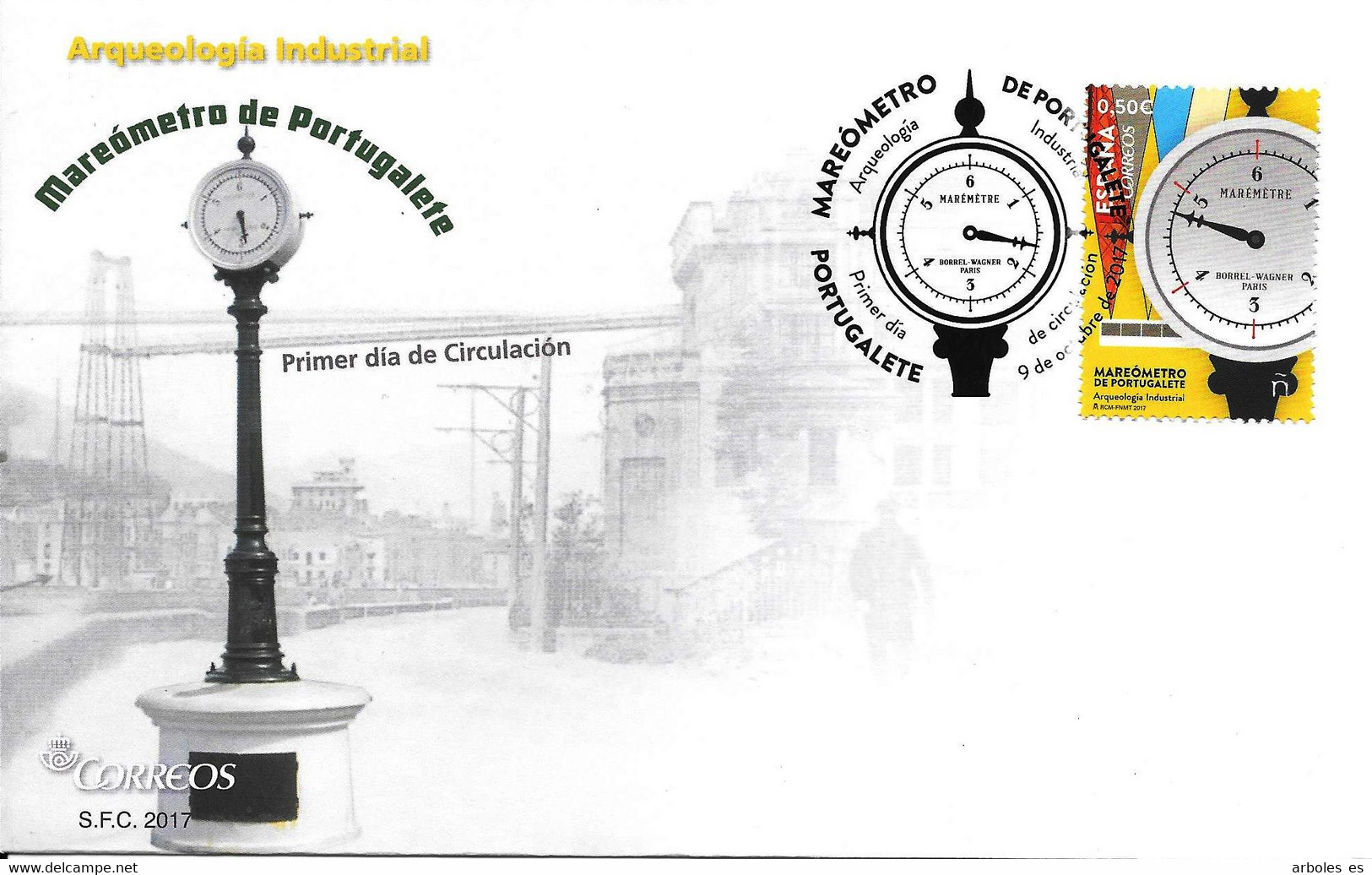 FDC - ARQUEOLOGIA INDUSTRIAL - AÑO 2017 - Nº EDIFIL 5171 - FDC