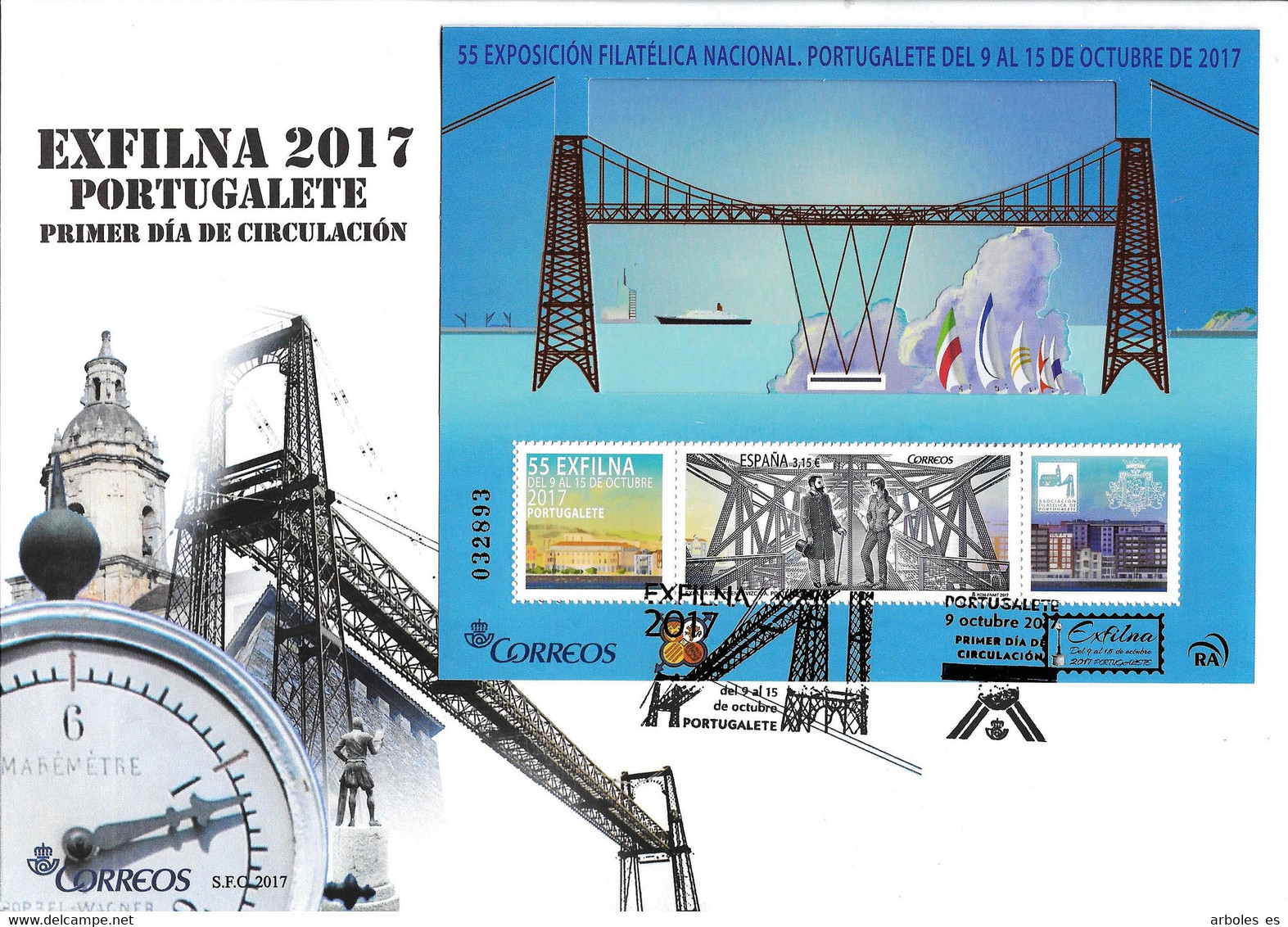 FDC - EXFILNA 2017 - AÑO 2017 - Nº EDIFIL 5172 - FDC