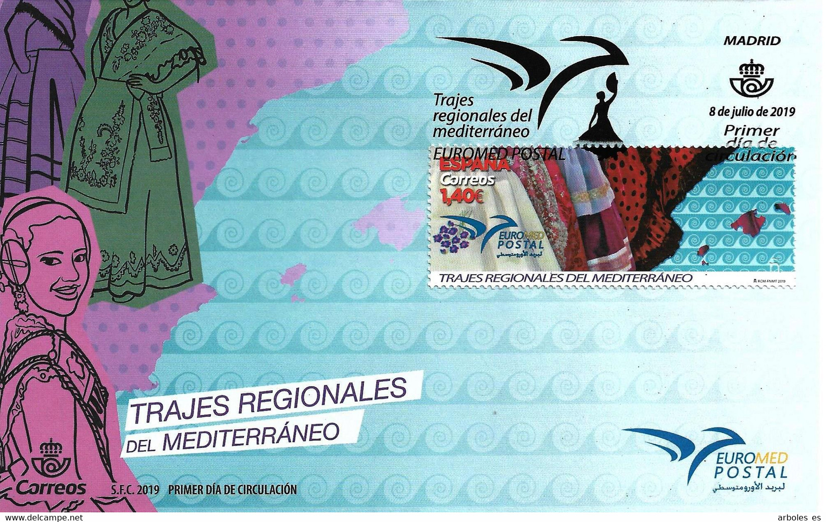 FDC - EUROMED - AÑO 2019 - Nº EDIFIL 5329 - FDC