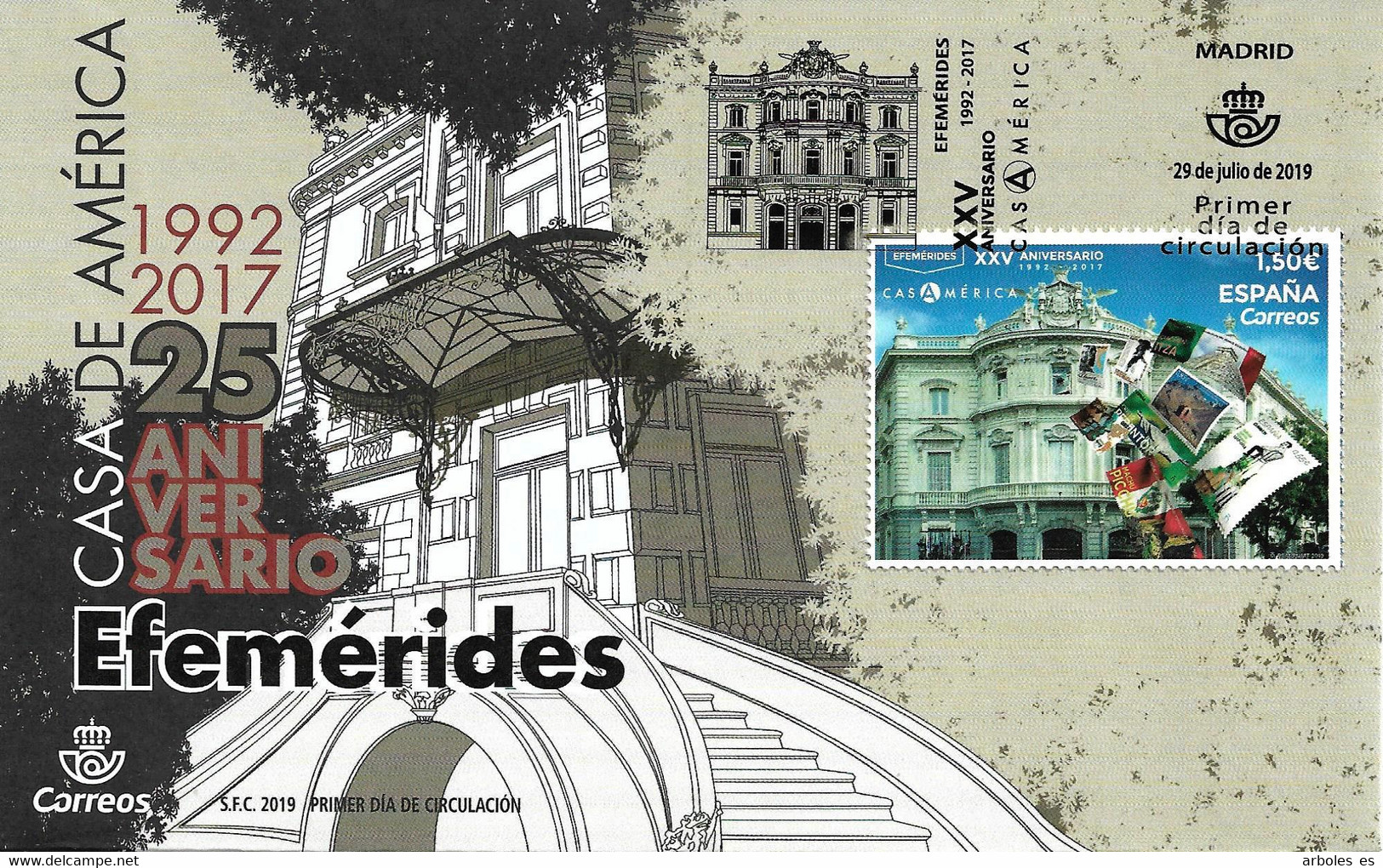 FDC - EFEMERIDES - AÑO 2019 - Nº EDIFIL 5334 - FDC