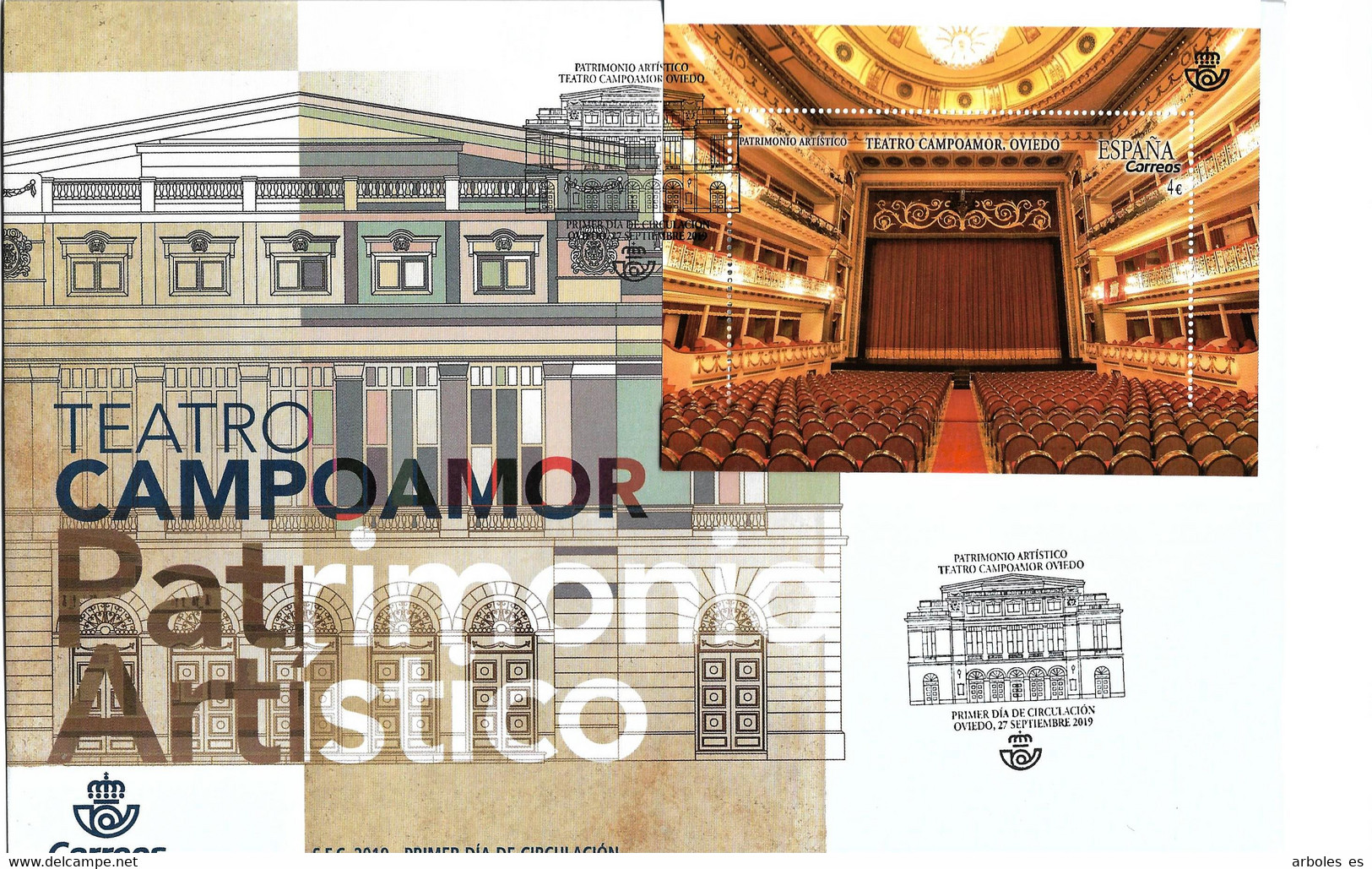 FDC - PATRIMONIO ARTISTICO - AÑO 2019 - Nº EDIFIL 5344 - FDC