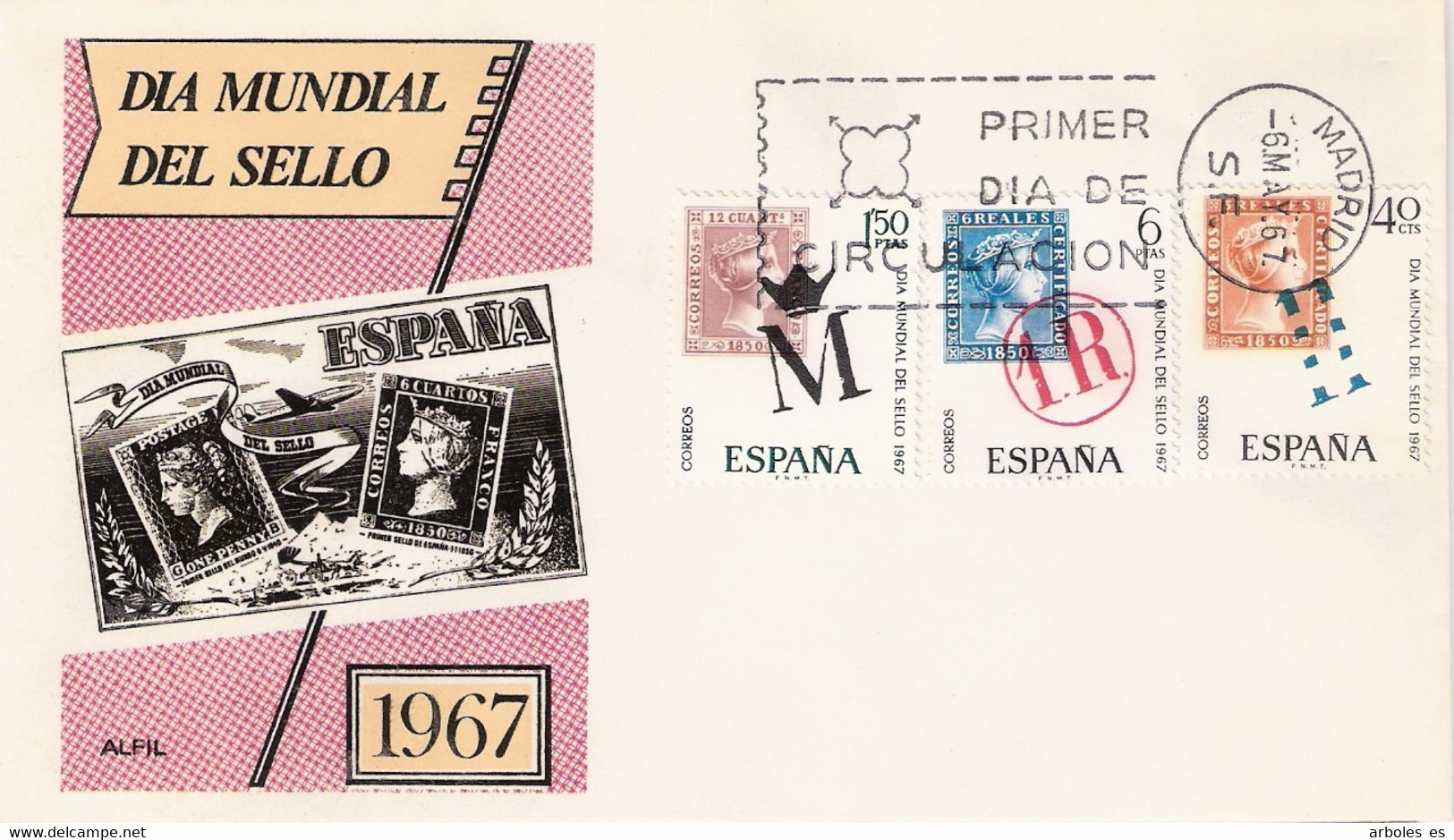 FDC - DIA MUNDIAL SELLO - AÑO 1967 - Nº EDIFIL 1798-00 - FDC