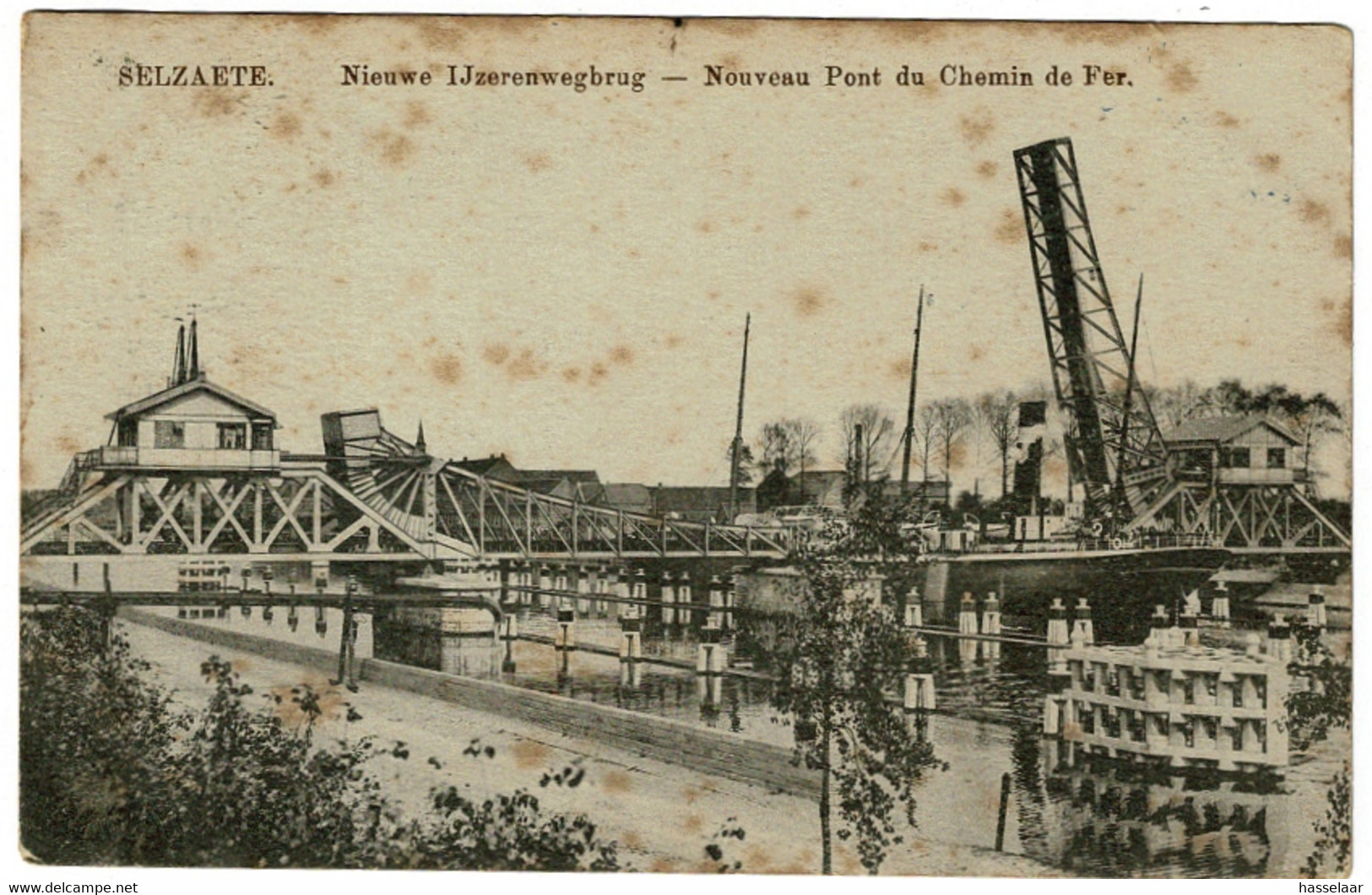 Selzaete - Nieuwe IJzerenwegbrug - 1912 - Zelzate