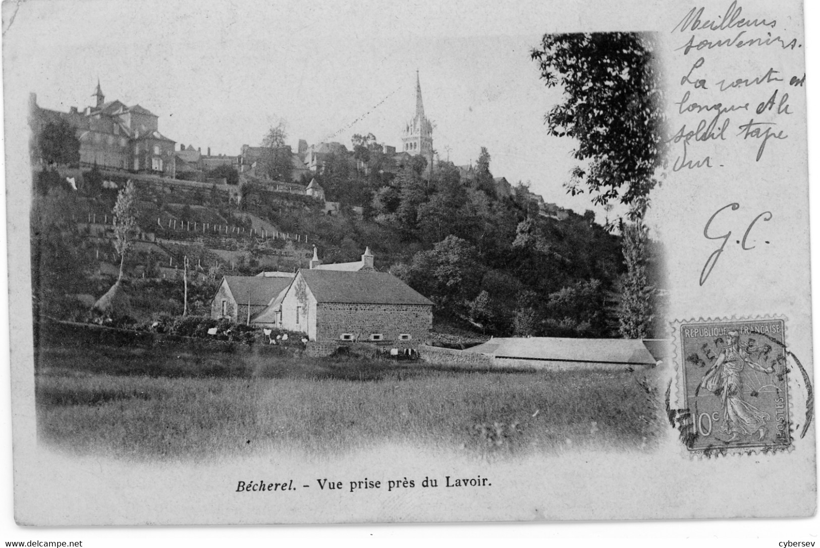 BECHEREL - Vue Prise Du Lavoir - Bécherel