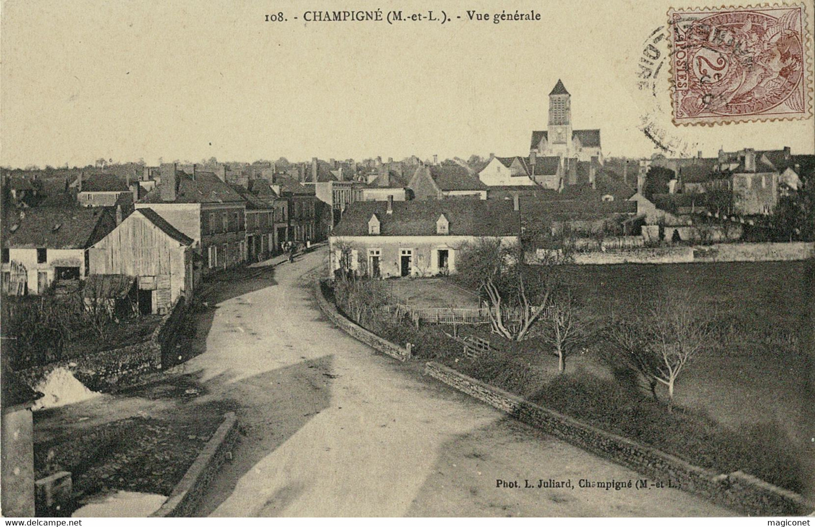 CPA - Champigny - Vue Générale - Champigny