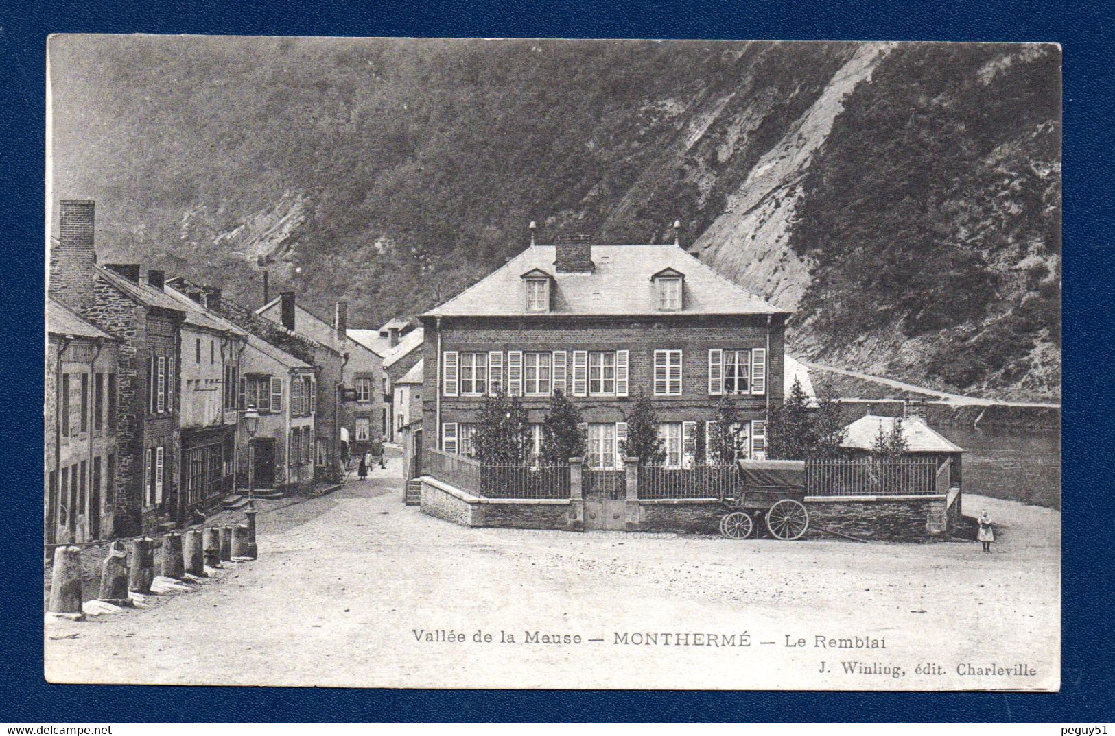 08. Vallée De La Meuse. Monthermé. Le Remblai. Boulangerie.1907 - Montherme