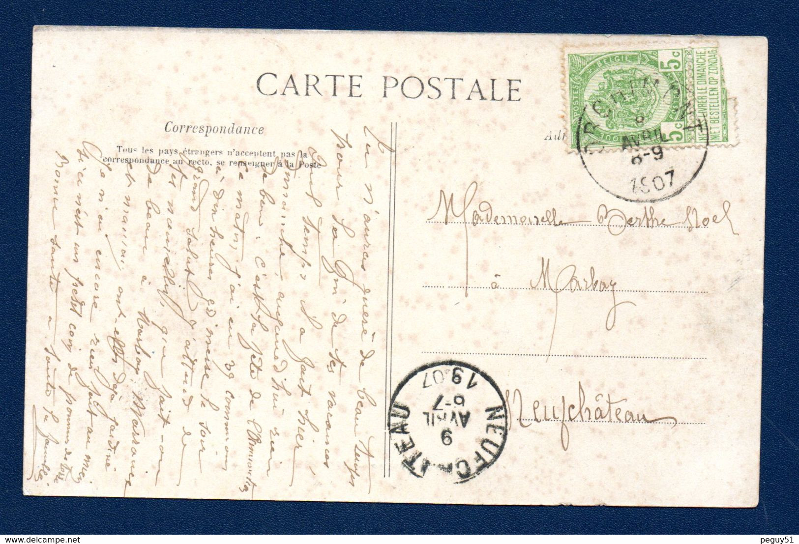 08. Vallée De La Meuse. Monthermé. Le Remblai. Boulangerie.1907 - Montherme