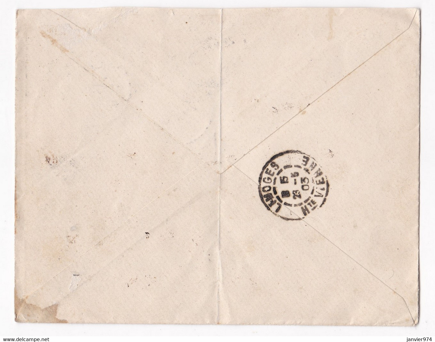 Enveloppe 1903 Rating, Kaufmann & Co Basel Pour Limoges - Storia Postale